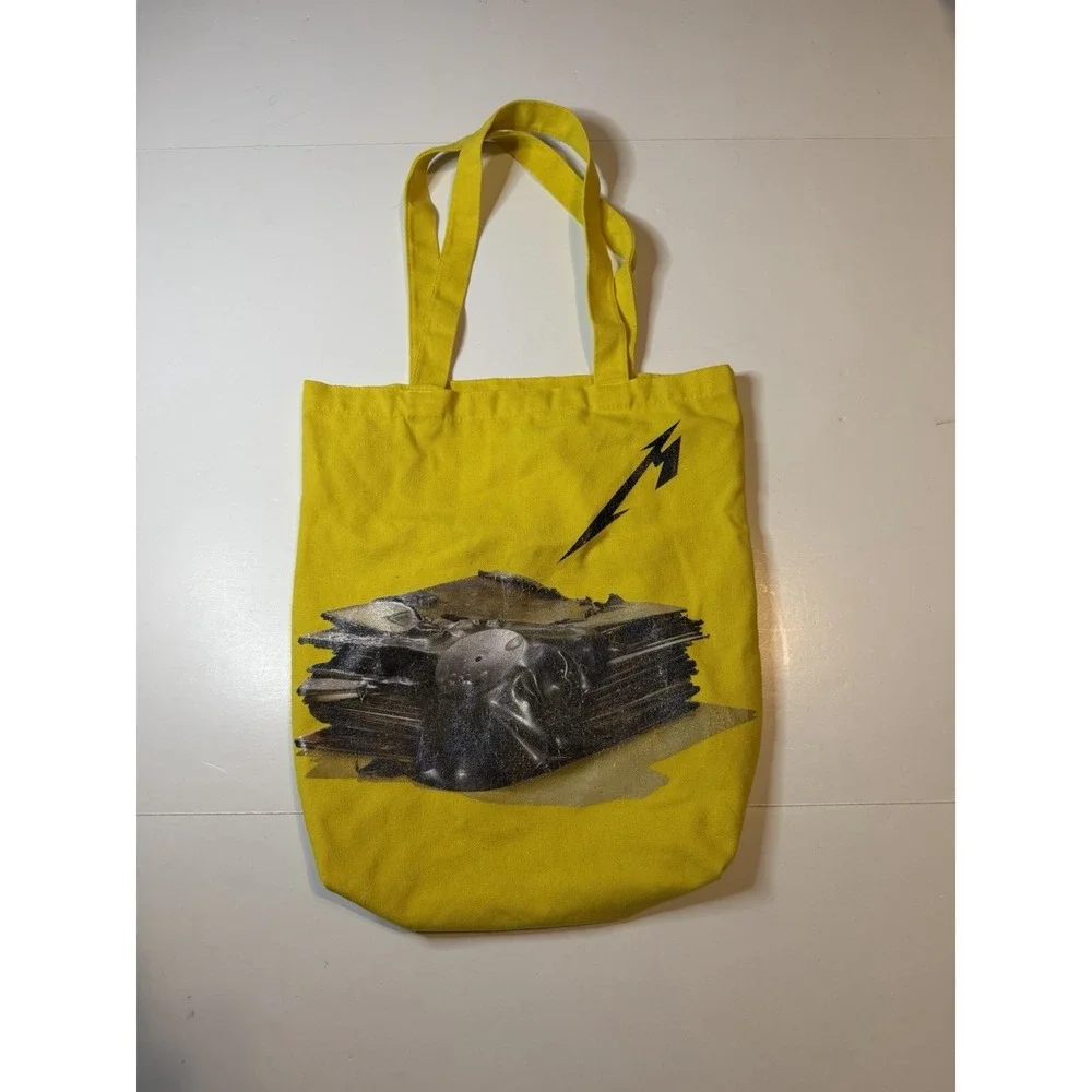 Metallica 72 Seasons 2023 Tote Bag M72 World Tour Yellow Canvas Rare